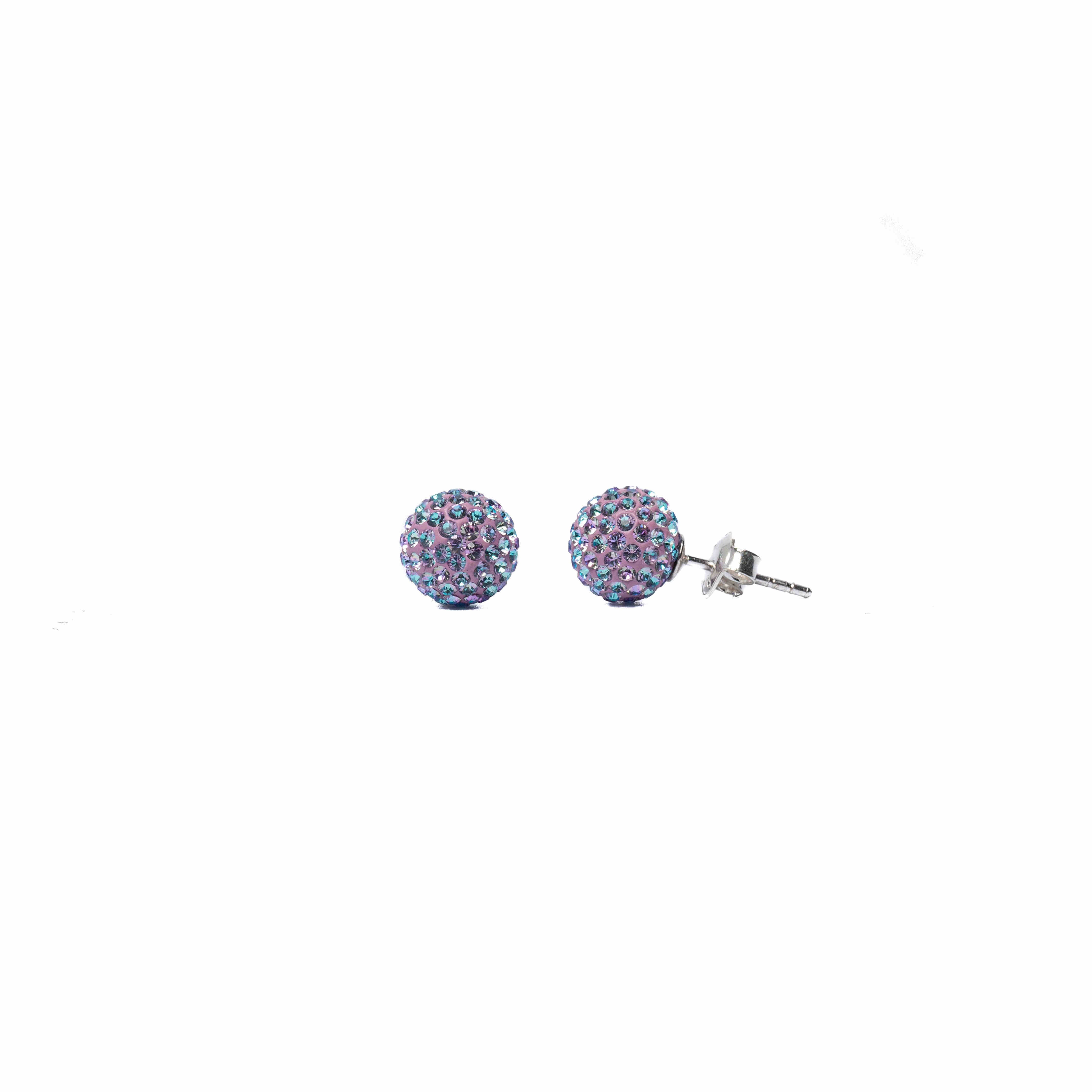 Marrakesh Silver Stud Earrings – Lavender Crush