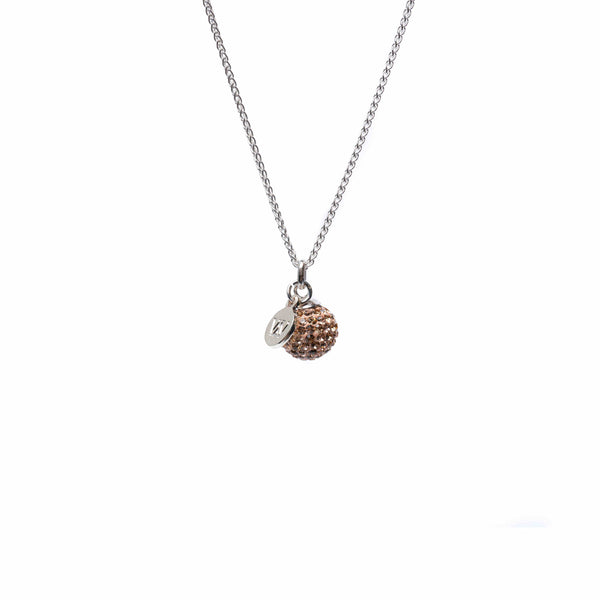 Crystal Pendant Necklace, Rose Gold