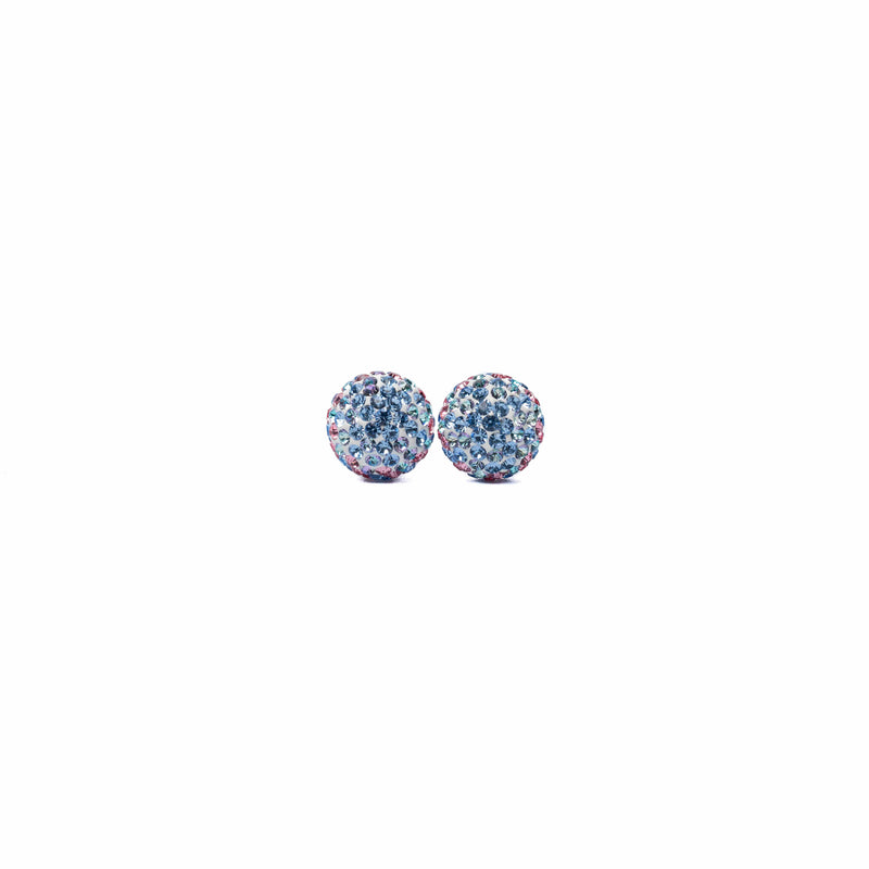 Crystal stud earrings, Cotton Candy